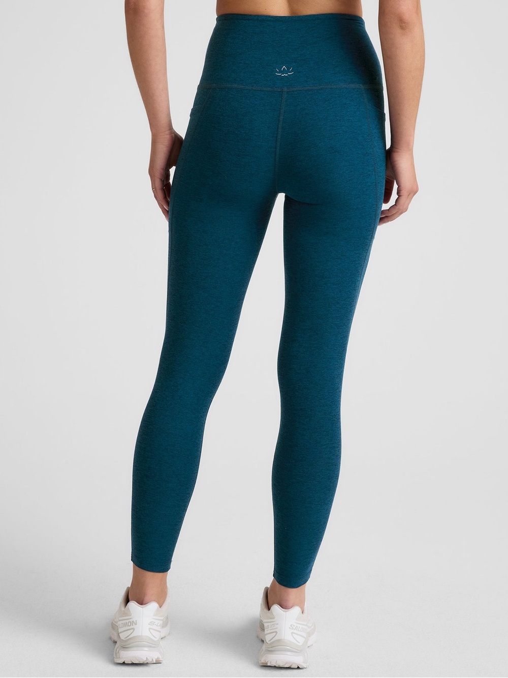 Beyond yoga Spacedye Out Of Pocket High Waisted Midi Legging Blue Gem Heather M - Picture 3 of 8